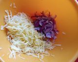 A picture of step 1 of Raw Papaya Fritters.