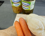 Foto del paso 1 de la receta: Bacalao y verduras con bechamel