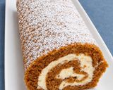 A picture of step 7 of Classic Pumpkin Roll.