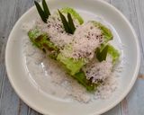 Foto langkah ke 5 dari resep Putu Bambu (Cetakan Daun Pisang).