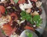 A picture of step 4 of Chana chaat.
