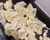 A picture of step 1 of Indian spiced Halloumi and cauliflower rice.