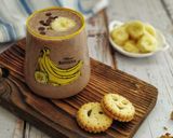عکس مرحله 4 از دستور شیک بیسکوئیت و شکلات 🍫🥯 🍌🥛