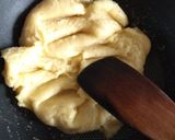 A picture of step 1 of Choux Pastry.