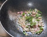 A picture of step 7 of Jowar Bhakri and pithla.