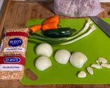 A picture of step 1 of Split Pea Soup.