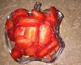 A picture of step 1 of Strawberry shake 🍓.