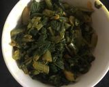 A picture of step 4 of Bathua Saag Aloo Fry.