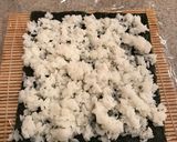 A picture of step 2 of California Roll (Uramaki Sushi) - Japanese #veganideas.