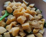 A picture of step 1 of Potato dry Subji for fasting.
