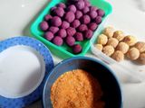 Kue bola ubi ungu krispi