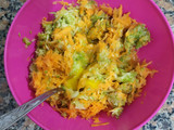 Tortilla de zucchini y zanahoria