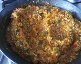 A picture of step 3 of Baigan bhartha.
