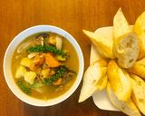 Hình bước làm 5 của món Gà nấu pate và tiêu xanh