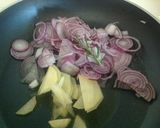 A picture of step 4 of Fried Rabbit Chops, Marinated Zucchini, and Sweet Onion Cream.