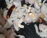 A picture of step 1 of Kadai paneer.