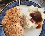 A picture of step 9 of Parmesan Panko chicken breast.