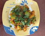 A picture of step 5 of Potato capsicum veg.