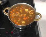 A picture of step 3 of Japanese Curry.