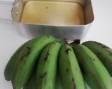 A picture of step 1 of Unripe banana fritters#4weekchallenge.