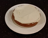 A picture of step 12 of Cinnamon Layer Cake with Cinnamon Buttercream Filling/Frosting.