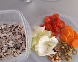 Foto del paso 2 de la receta: Filete de carne, ensalada y calabaza saludable rápido