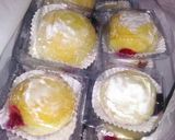 Foto langkah ke 5 dari resep Donat buah naga isi vla buah naga.