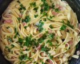 Foto del paso 6 de la receta: Fettuccine con crema y jamón