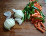A picture of step 1 of Chapati noodles.