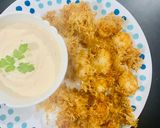 A picture of step 7 of Crispy fried prawns wrapped with rice vermicelli.
