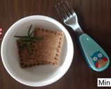 Hình bước làm 6 của món Sandwich đen nhân phô mai tách muối