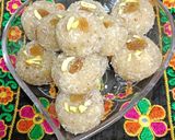 A picture of step 8 of Coconut Rava Ladoo Prasad For Gauri Ganesh.