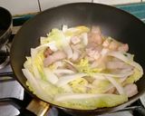 鹹豬肉炒娃娃菜佐油條的食譜步驟6照片