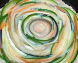 Foto del paso 5 de la receta: Tarta de vegetales en espiral