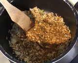 Une image de l'étape 3 de Gratin de céréales aux champignons et emmental.