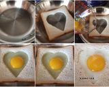 A picture of step 5 of Heart-Shaped Toast Breakfast.