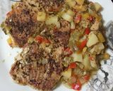 Foto del paso 2 de la receta Lomos de atún al horno con zumo de naranja y verduras