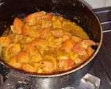 A picture of step 3 of Paneer Chaman.