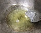A picture of step 1 of Aate ka Halwa(wheat flour).