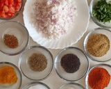 A picture of step 1 of Achari Bhindi.