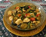 Foto langkah ke 5 dari resep Tumis Terong Ungu Tahu Kacang Panjang.