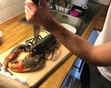 A picture of step 3 of BBQ Lobster.