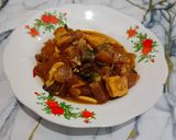 Foto langkah ke 6 dari resep Tumis Kikil Terong Tahu Cabe Hijau.