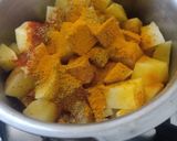 A picture of step 3 of Puri and sabji.