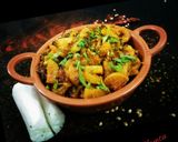 A picture of step 6 of Mooli ki sabzi.