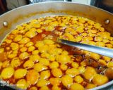 A picture of step 3 of Besan Mogra with Potatoes.