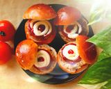 Hình bước làm 2 của món Bánh mì hamburger thịt băm