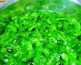 लहसुनी पालक मटर रेसिपी चरण 1 फोटो