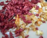 Foto del paso 4 de la receta Croquetas de chorizo y huevos fritos, con queso