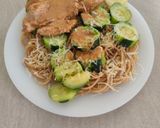 Une image de l'étape 9 de Escalope de Veau Sauce Citronnée avec Spaghetti et Courgettes.